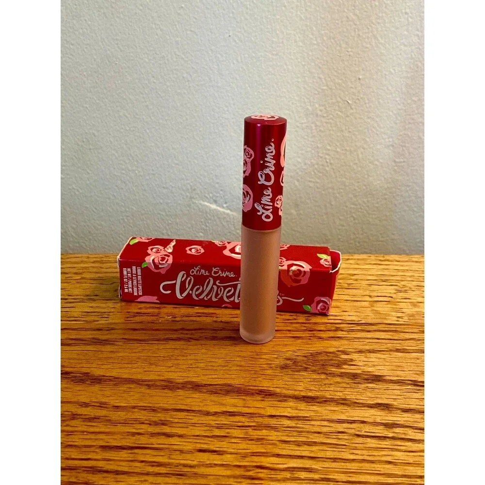 Lime Crime LULU Velvetines Liquid Matte Lipstick FULL Sz BNIB Rare Peachy Beige